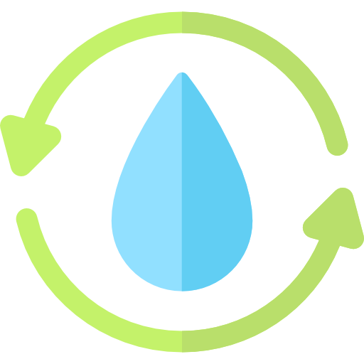 reciclaje de agua Basic Rounded Flat icono