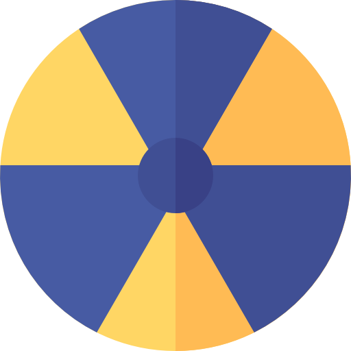 jądrowy Basic Rounded Flat ikona