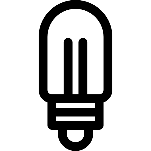 Żarówka Basic Rounded Lineal ikona
