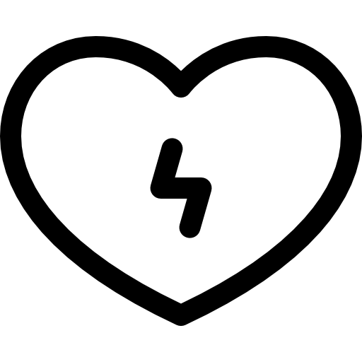 coração Basic Rounded Lineal Ícone