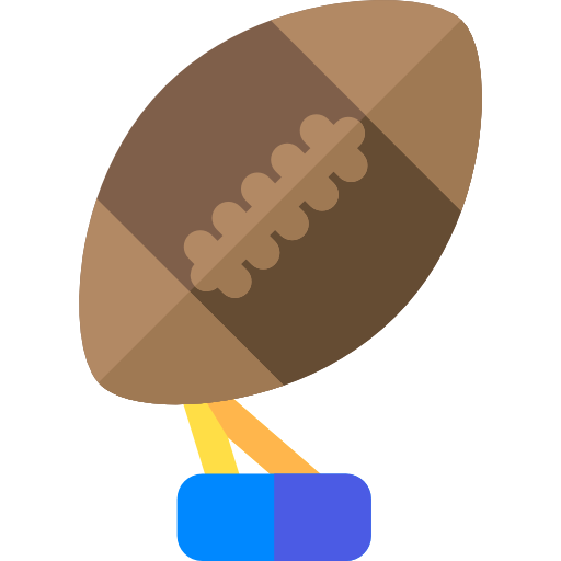 Football trophy Basic Rounded Flat icon