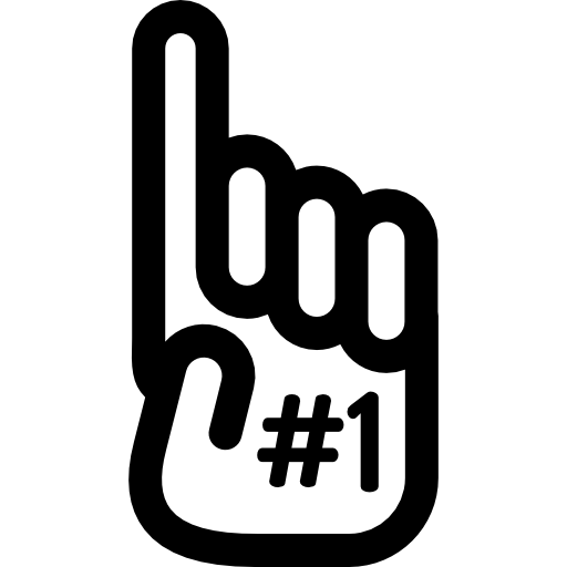 손가락 Basic Rounded Lineal icon