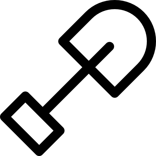 pala Basic Rounded Lineal icono
