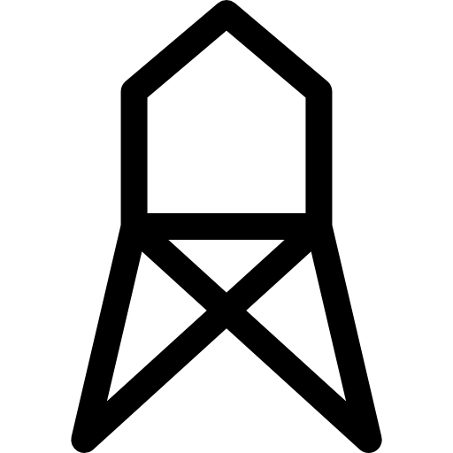 reservorio Basic Rounded Lineal icono