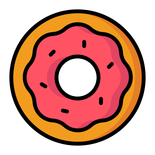 Donut Generic Outline Color icon