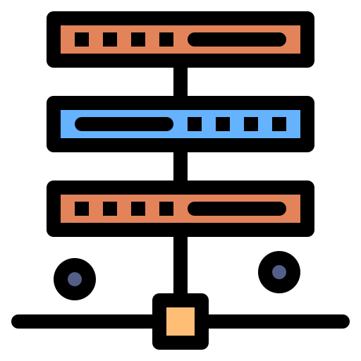Сервер Flatart Icons Lineal Color иконка