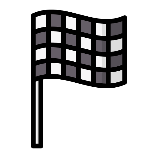 Гоночный флаг Generic Outline Color иконка