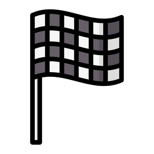 Racing flag Generic Outline Color icon