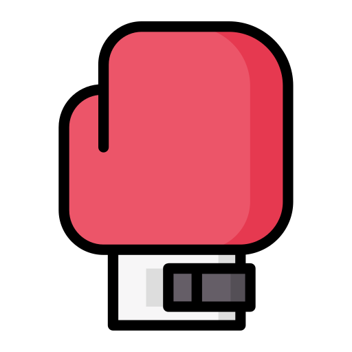 guantoni da boxe Generic Outline Color icona