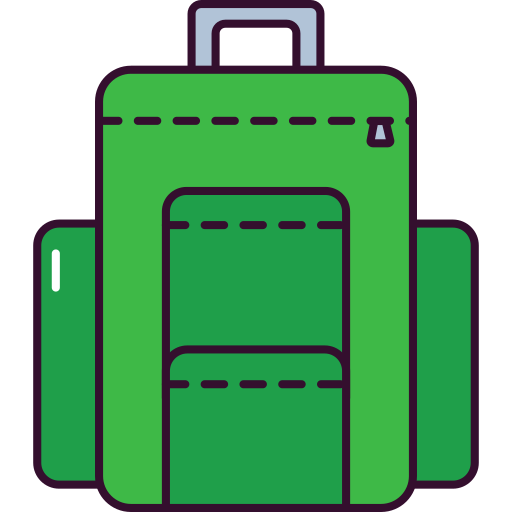Backpack Generic Outline Color icon