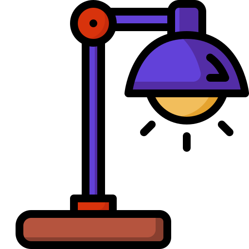 lámpara de escritorio Generic Outline Color icono