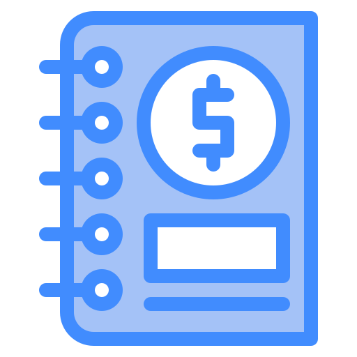 Accounting book Generic Blue icon