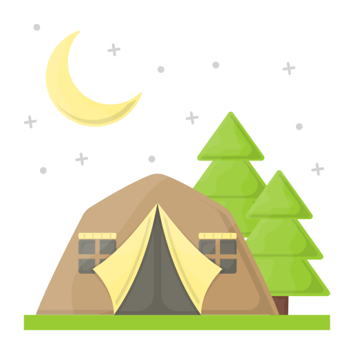 Camping tent Generic Flat icon