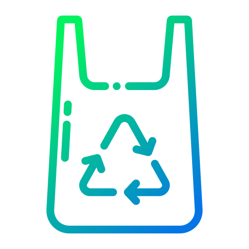 bolsa de reciclaje Generic Gradient icono