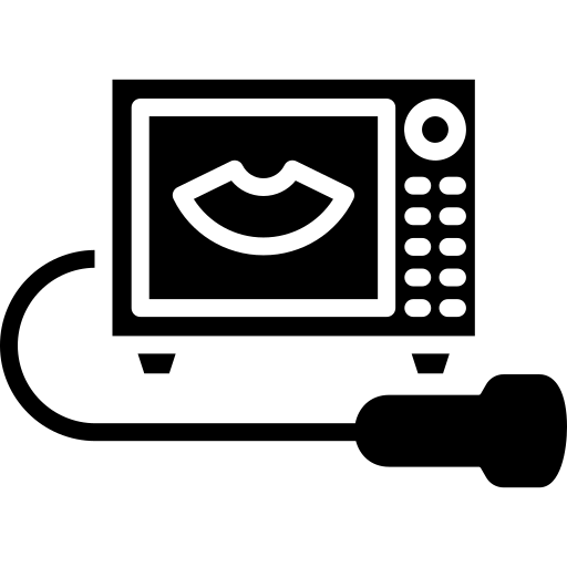 máquina de ultrassom Generic Glyph Ícone