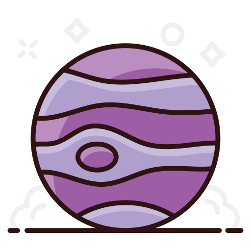 Saturn Generic Outline Color icon