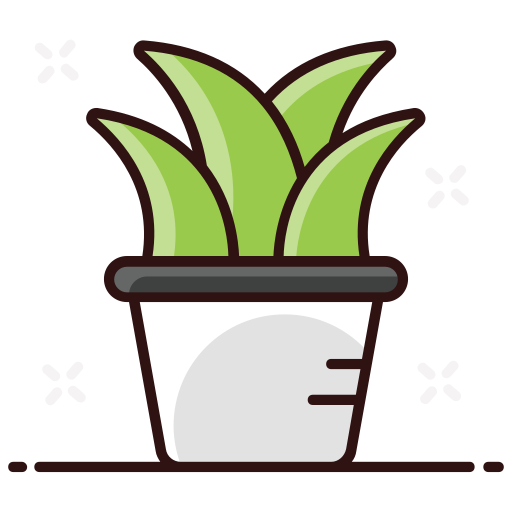 pianta in vaso Generic Outline Color icona