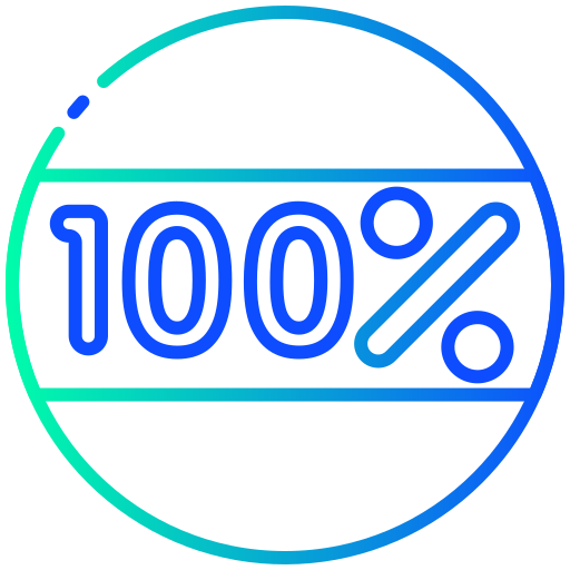 100 퍼센트 Generic Gradient icon