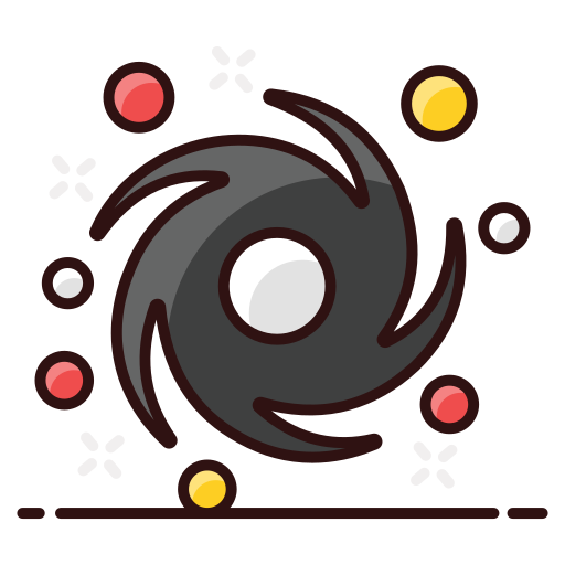 galaxia espiral Generic Outline Color icono