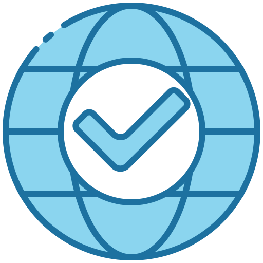Available worldwide Generic Blue icon
