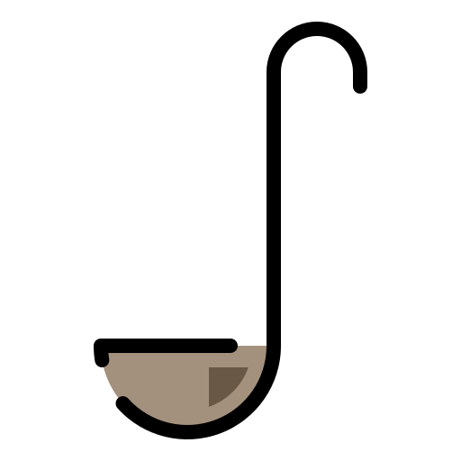 Soup ladle Generic Outline Color icon