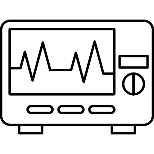 elektrocardiogram Generic Thin Outline icoon