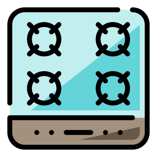 ガスストーブ Generic Outline Color icon