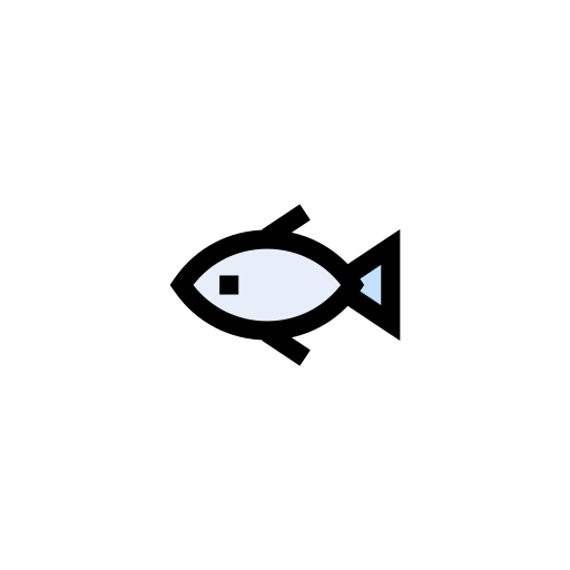 ryba Vector Stall Lineal Color ikona