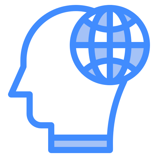 myślenie globalne Generic Blue ikona