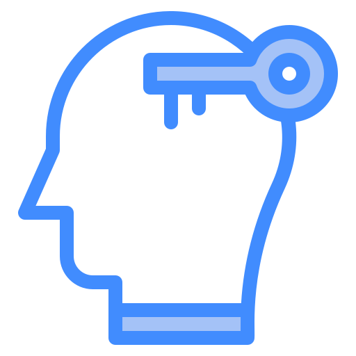 Open mind Generic Blue icon