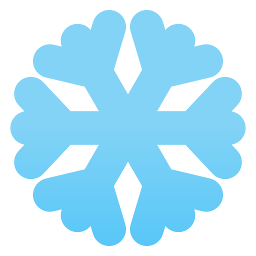 Снежинка Generic Flat Gradient иконка