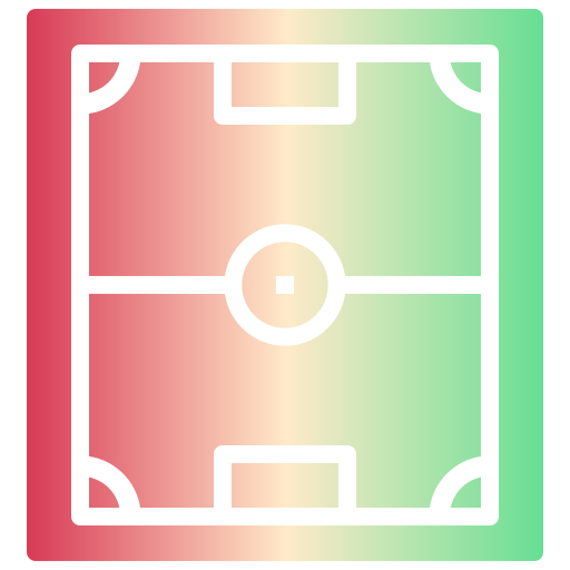 boisko do piłki nożnej Generic Flat Gradient ikona