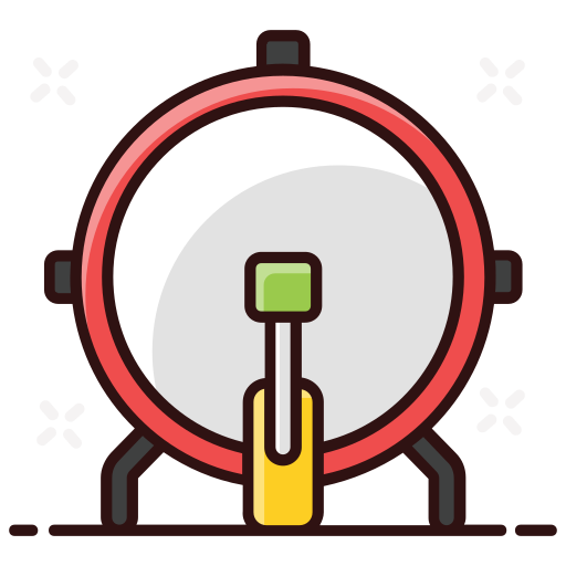 Bass drum Generic Outline Color icon