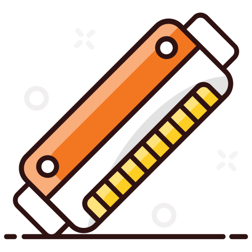 Harmonica Generic Outline Color icon