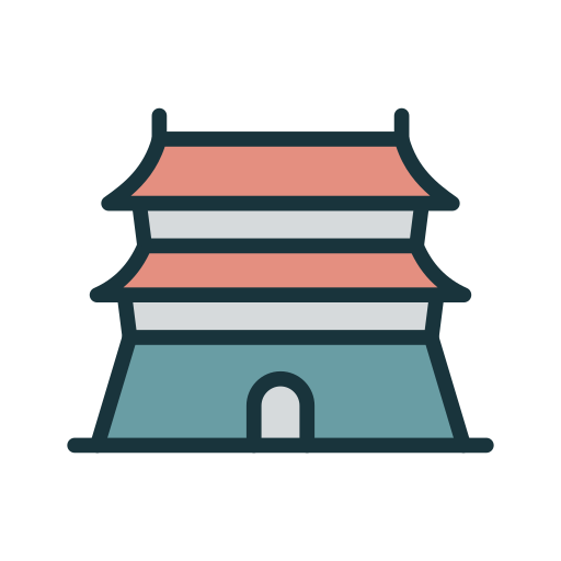 Hall of supreme harmony Generic Outline Color icon