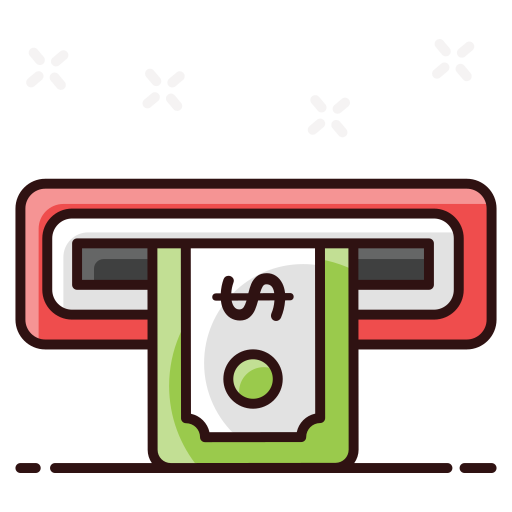cajero automático Generic Outline Color icono