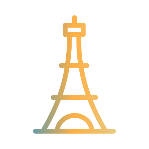 Eiffel tower Generic Gradient icon