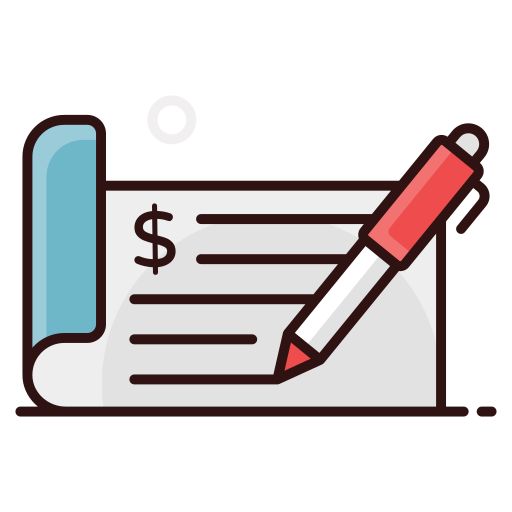 cheque Generic Outline Color icono