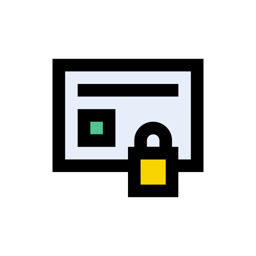 serratura Vector Stall Lineal Color icona