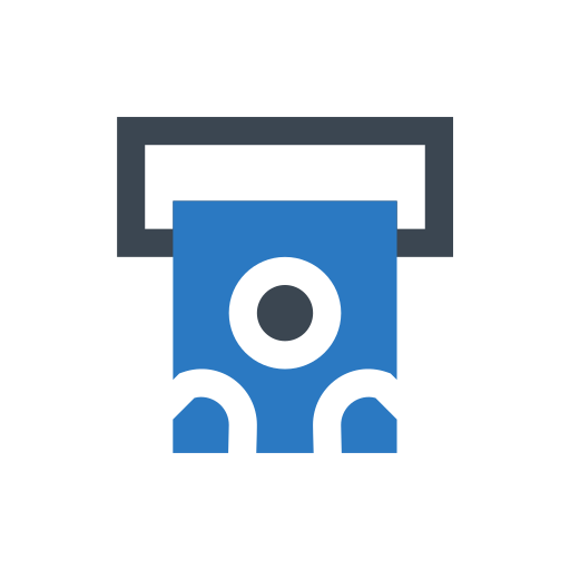cajero automático Generic Blue icono
