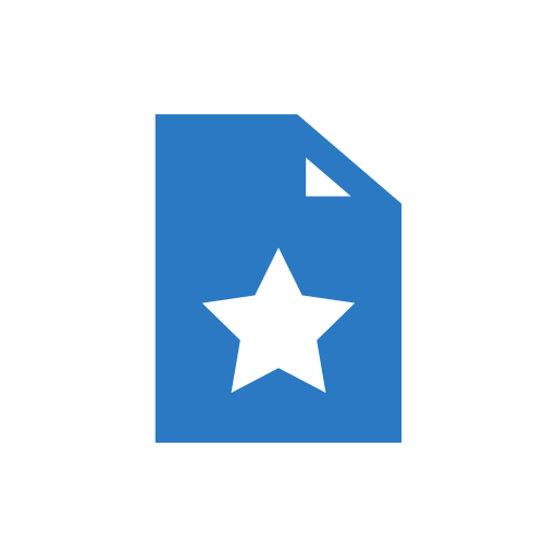 foglio Generic Blue icona