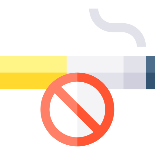 zakaz palenia Basic Straight Flat ikona