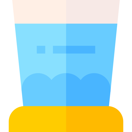 bicchiere d'acqua Basic Straight Flat icona