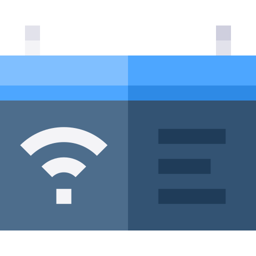 gratis wifi Basic Straight Flat icon