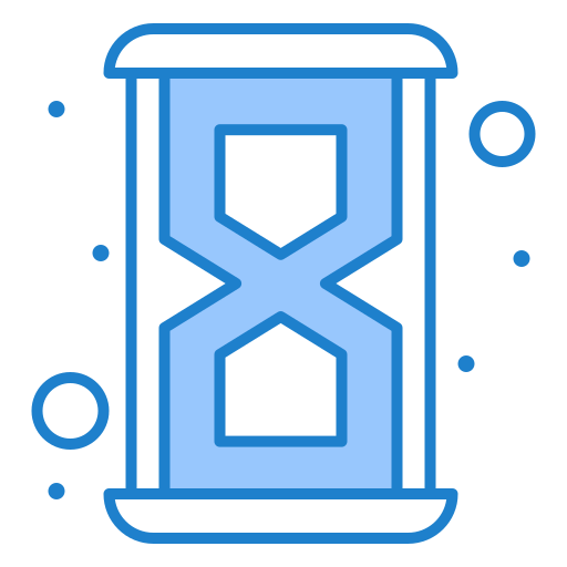 Hourglass Generic Blue icon