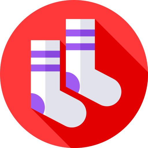 sokken Flat Circular Flat icoon