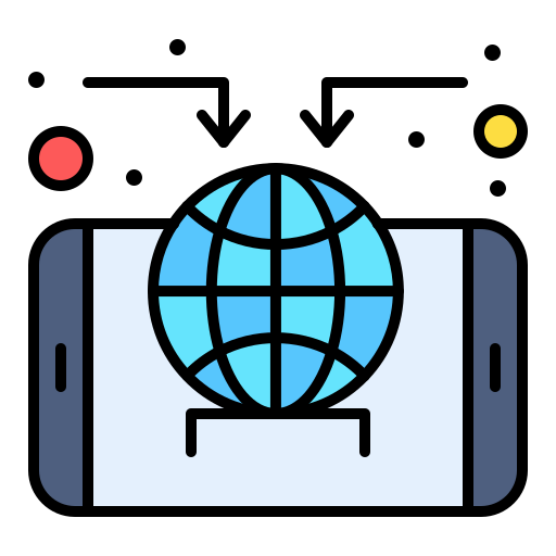 세계적인 Generic Thin Outline Color icon