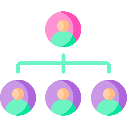 diagramma organizzativo Special Flat icona