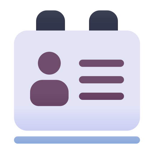 personalausweis Generic Flat Gradient icon