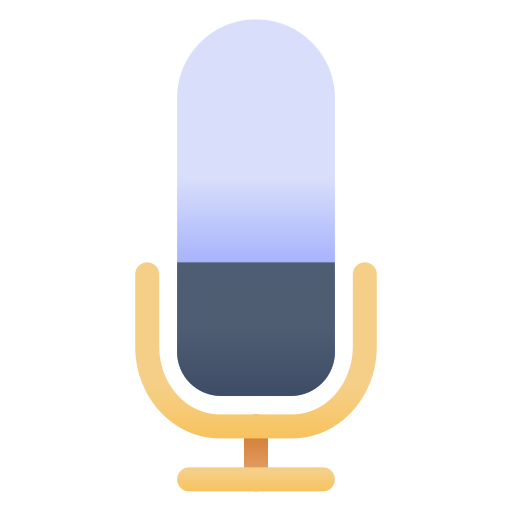 microfono Generic Flat Gradient icona